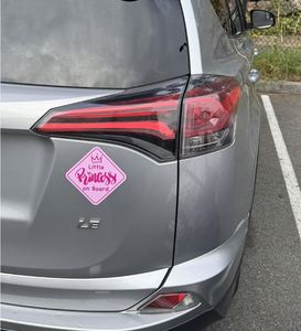 Custom Eco-Friendly Soft Magnetic Car Sticker Non-Adhesive Repositionable Vinyl <b>Decal</b> for Learner Driver Road Safety - Product Image 2