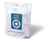 Boutique de vêtements réutilisables et écologiques emballage de sacs en plastique à poignée découpée sac à provisions personnalisé de marque pour supermarché