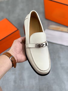 Lightweight comfortable men's classic casual cowhide upper with metal <b>accessories</b> stepping on daily office wear with flat <b>shoes</b> - Product Image 3