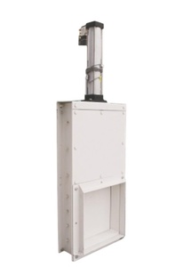 Nouvelle porte coulissante pneumatique haute productivité pour le contrôle du flux de matériaux en vrac pour machine à alimenter, construction en acier inoxydable - Product Image 1
