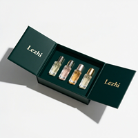 Boîte cadeau de luxe à double ouverture pour parfum et cosmétiques, avec fermeture magnétique, emballage personnalisé avec logo, boîte cadeau