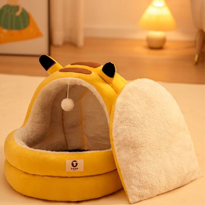 بيتوبيا فاخرة شبه مغلقة عش رقيق دافئ كلاسيكي على شكل مستطيلي داخلي لعبة حيوانات أليفة تصميم جديد كرتون معبأ - Product Image 4