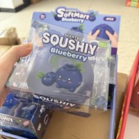 Mainan Squishy Ayam Panggang Jumbo Blueberry TPR Slow Rising Sensorik Pereda Stres Hadiah Mainan Remas