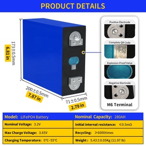 3.2V 6000 chu kỳ pin lithium Phosphate giá tốt năng lượng mặt trời nhà RV thuyền EU Chứng Khoán Lớp Một dongguan sét lf280k 280ah LiFePO4 - Product Image 5