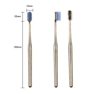 Nuovi Prodotti in Vendita: <span class=keywords><strong>Spazzolino</strong></span> da Denti Professionale per Adulti con Manico Dorato e Setole Morbide in PP per Uso Domestico - Product Image 6