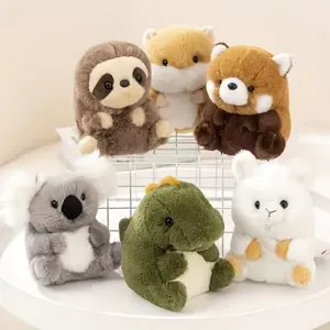 Brinquedo de pelúcia personalizado Low MOO mini animal coala guaxinim hamster preguiça dinossauro calmante bebê dormir boneca de pelúcia personalizada