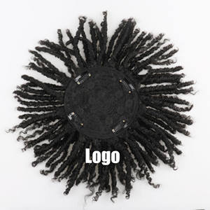 <span class=keywords><strong>Peluca</strong></span> <span class=keywords><strong>de</strong></span> <span class=keywords><strong>rastas</strong></span> africanas rizadas <span class=keywords><strong>de</strong></span> 6 pulgadas para hombres con cabello trenzado <span class=keywords><strong>de</strong></span> malla en espiral para un aspecto atrevido - Product Image 2