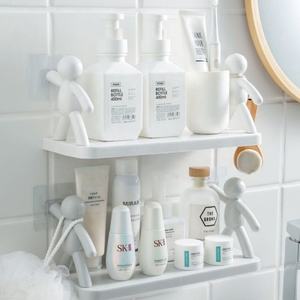 Étagère de rangement murale en plastique personnalisée sans perçage <span class=keywords><strong>pour</strong></span> outils, armoire, <span class=keywords><strong>cuisine</strong></span>, salle de bain, salon, organisateur d'épices - Product Image 1