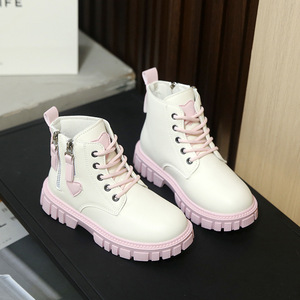 Botas de Princesa con Cierre de Cremallera Lateral y Cordones, de Piel Sintética, para Niñas Mayores, Modelo Nuevo 26-37 - Product Image 6