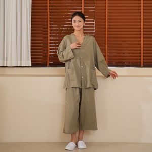 เสื้อคลุ<span class=keywords><strong>ม</strong></span>สปาสีเขียวสำหรับผู้ชายและผู้หญิง ไซส์ใหญ่ ชุดนวดซาวน่า ชุดสำหรับร้านเสริมสวย แช่เท้า ศูนย์ดูแลสุขภาพ ชุดอาบน้ำแบบใช้ครั้งเดียว - Product Image 6
