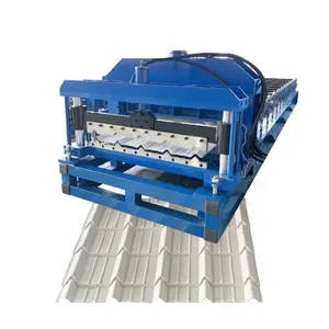 Hochwertige doppelschichtige glasierte stufendachziegel-Blechrollenformmaschine