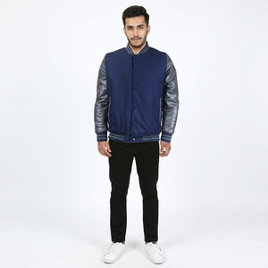 Veste de baseball personnalisée pour homme, style Letterman, broderie chenille, logo en coton sur le devant, vente en gros, haute qualité - Product Image 1
