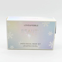Kit de masque facial avec logo imprimé personnalisé Boîte PR Emballage de maquillage Boîte en carton pour cosmétiques avec insert en papier et manchon