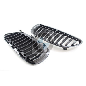 Parrilla Delantera de Fibra de Carbono para BMW E63, Pieza de Mejora de Plástico ABS para Parachoques Delantero A-E63-TW - Product Image 3