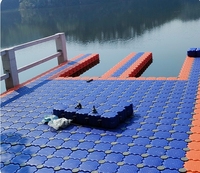 Plateforme flottante en HDPE à haute flottabilité, cube ponton, flotteur de bateau durable, marque Piston Botai, 500x500x400mm, protection UV