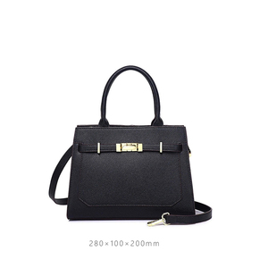Bolso de Hombro de Cuero Genuino Certificado BSCI al por Mayor, Moderno, para Mujer, con Asa Única, Cierre de Cremallera Impermeable, Cadenas BADI - Product Image 4