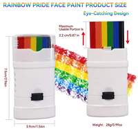 Bâton de peinture arc-en-ciel pour le visage, à torsion, sans pinceau, pour enfants, Halloween, carnaval, fans de sport, fête, art corporel