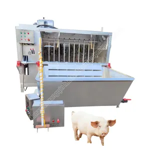 Automatic pig feet dehairing machine pig scalding tank slaughtering a pig