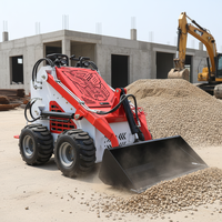 SPEDIZIONE GRATUITA Mini Skid Steer Diesel Personalizzato con Benna Stretta da 820 mm