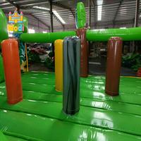 Structure gonflable de parcours d'obstacles de qualité commerciale, structure gonflable en PVC robuste, château gonflable pour location de fêtes d'enfants