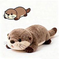 Peluche géante personnalisée en forme de loutre, super douce, de haute qualité, jouet en peluche pour enfants, cadeau