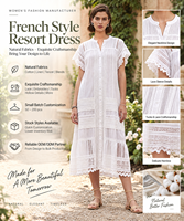 Robe chemise décontractée d'été à col rabattu et manches courtes, boutonnée, superposée, grande taille, pour femme, style resort, qualité OEM