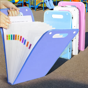 Carpeta de papel A5 al por mayor, logotipo personalizado, bolsa de documentos de PP extensible multifuncional, bolsa de carpeta de archivos <span class=keywords><strong>A4</strong></span> personalizable con 13 bolsillos - Product Image 2