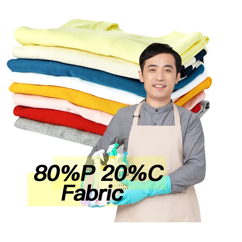 80% polyester 20% coton tissu de poche en gros fabrication personnalisée popeline sergé 80 polyester 20 coton tissu