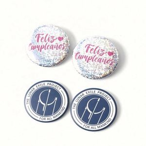Badges bouton ronds en fer blanc pour sublimation personnalisée, à dos épingle et magnétique, vente en gros usine - Product Image 3