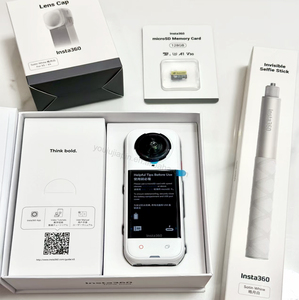 Nouvelle caméra sportive Insta360 X5 étanche 15m, capteurs 1,28 pouces, vidéo 8K 360 HDR, photo 72MP, 4K60fps, objectif unique Insta 360 <span class=keywords><strong>X</strong></span> 5 - Product Image 4