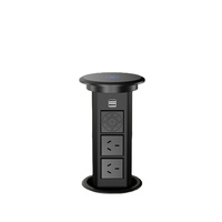 Zones de salon résistantes à l'eau prise intelligente moniteur d'alimentation prise pop up comptoir multiprises résidentielles prise UK, US, Australia