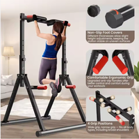 Tour de musculation réglable, équipement de fitness pour la maison et l'extérieur, station de traction pliable, design triangulaire, équipement d'exercice en acier