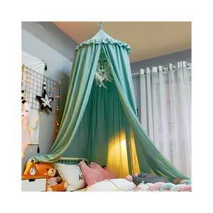 Детская кровать москитная сетка кровать навес для девочек кровать с оборками купол подвесной