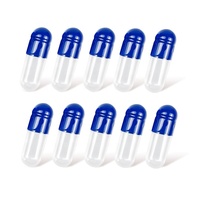 Capsules de gélatine dures vides pour médicaments, stock frais, capsules bleues et blanches, de bonne qualité, tailles 000, 00, 0, 1, 2, 3, 4, 5
