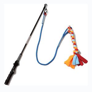 Juguete de poste de coqueteo interactivo, accesorios para perros, varita de teaser duradera para entrenamiento de ejercicio al aire libre para perros - Product Image 1