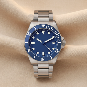 Montre en titane pour homme, entièrement automatique, professionnelle, de plongée, luminescente, avec verre saphir, mécanique. - Product Image 1