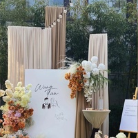 Mariage délicat drapé décoratif tissu tissu doux automne système de couleurs décorations pour les événements fond de fête access