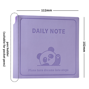 Tùy chỉnh A7 <span class=keywords><strong>mini</strong></span> da kế hoạch máy tính xách tay Túi xách tay Tạp Chí Nhật ký văn phòng phẩm và trường học Nguồn cung cấp bán buôn 10*10cm - Product Image 4