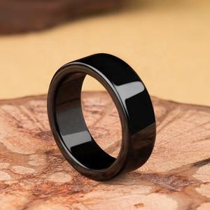 natural Jadeite <b>Black</b> Jade jade <b>ring</b> UNISEX <b>black</b> green Chinese style Fashion Simplicity original design Gift of appraisal JZ08 - Product Image 3