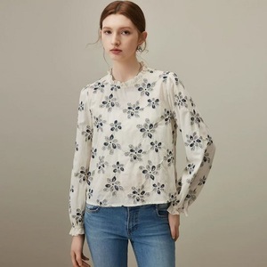Tissu en dentelle jacquard classique en <span class=keywords><strong>lin</strong></span> et coton brodé de fleurs, poids moyen, <span class=keywords><strong>pour</strong></span> vêtements et robes unisexes - Product Image 5