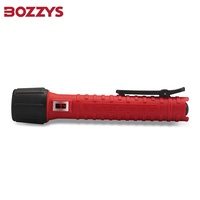 Lampe torche LED anti-explosion haute puissance 3W BOZZYS, rechargeable et étanche avec clip robuste, torche anti-explosion