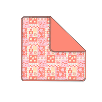 Couverture pour tout-petit en fibre de bambou de haute qualité, directement de l'usine, 50x50 pouces, chaude pour l'hiver, couverture double couche pour enfant