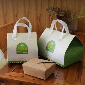 <b>Customize</b> Logo Recyclable Disposable PP Non-Woven Thermal Bag Aluminum Foil Lining for Beverage Cake Dessert Cooler Take Bags - Product Image 1