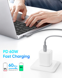 SUNGUY 60W 90 องศา 3A สายชาร์จเร็วสาย USB C สายเคเบิลข้อมูลสายชาร์จประเภทซีสำหรับโทรศัพท์และแล็ปท็อป - Product Image 3