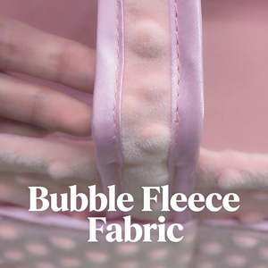 סל אחסון אופנתי לתינוקות מבד בועות קל משקל ואיכותי, לאחסון חפצי תינוקות חיוניים ותחנת החתלה. - Product Image 2