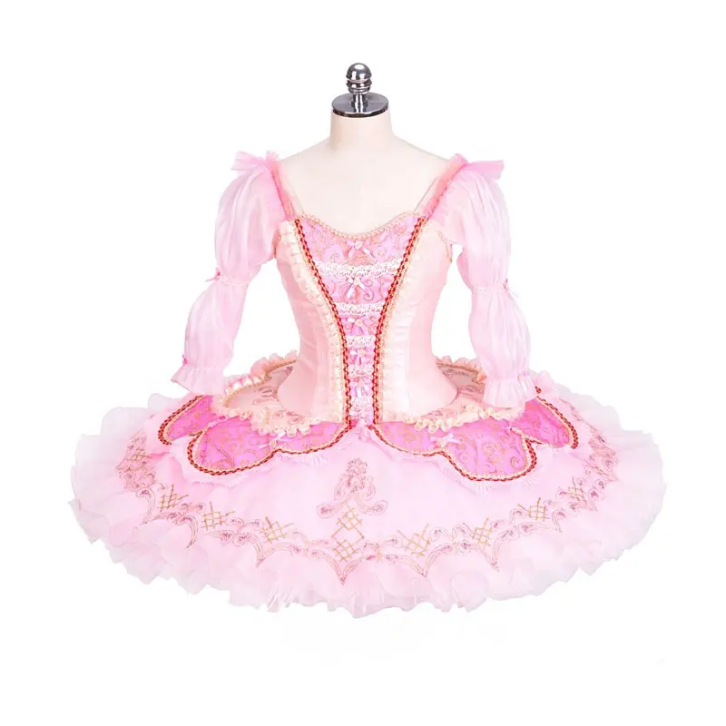 Girls ballet tutu adult Fairy pink professional competition stage dance dress child classical customized tutu