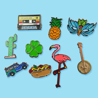 Collier personnalisé grenouilles de printemps feuille urbaine feuilles d'automne dessin animé Cactus fou plante feuille émail broches broche