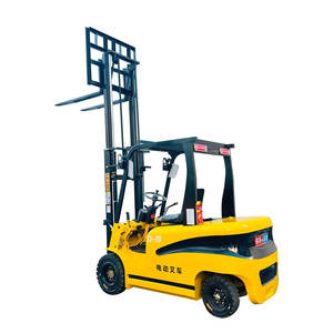 Spedizione gratuita 2-ton carrello elevatore elettrico trasporto merci corsia stretta magazzino logistica - Product Image 3