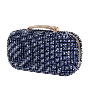 Women Shinny Rhinestones Formal Dressy Evening Bag Vintage <b>Top</b> Handle Crystal Clutch Purse for Night out Party - Product Image 4