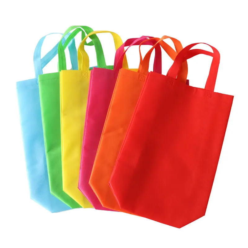Bolsa ecológica promocional, sacos de sacola não tecido reutilizáveis para compras on-line bolsas biodegradáveis